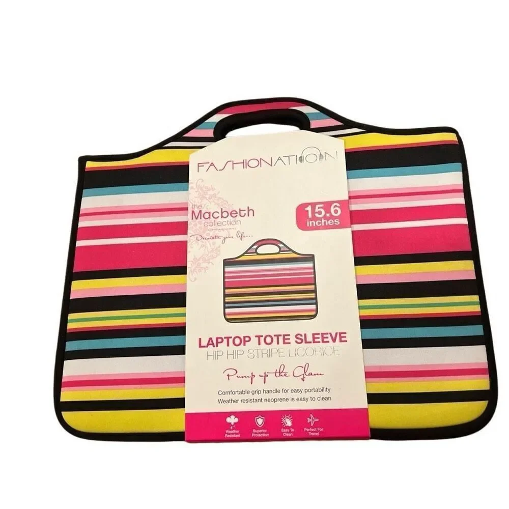 Fashion Nation Labtop Tote Sleeve NWT